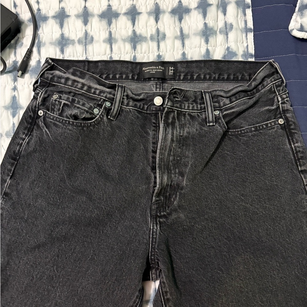 Abercrombie & Fitch Charcoal Denim Pants